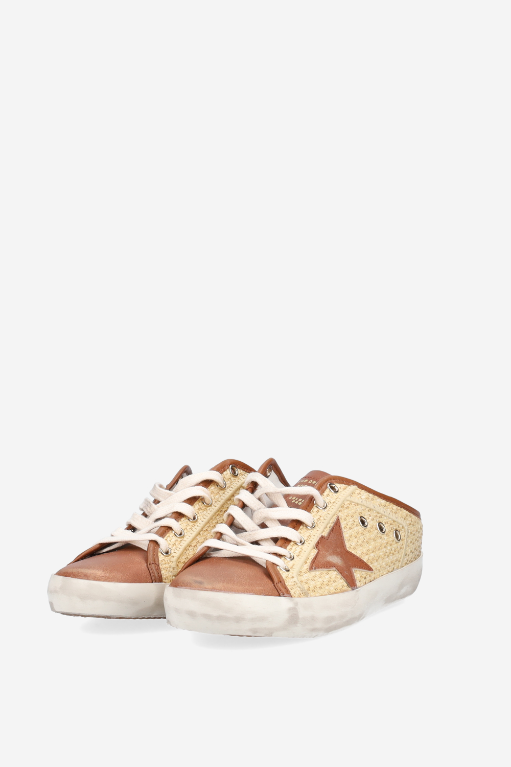 Super star sarbot raffia mule sneakers