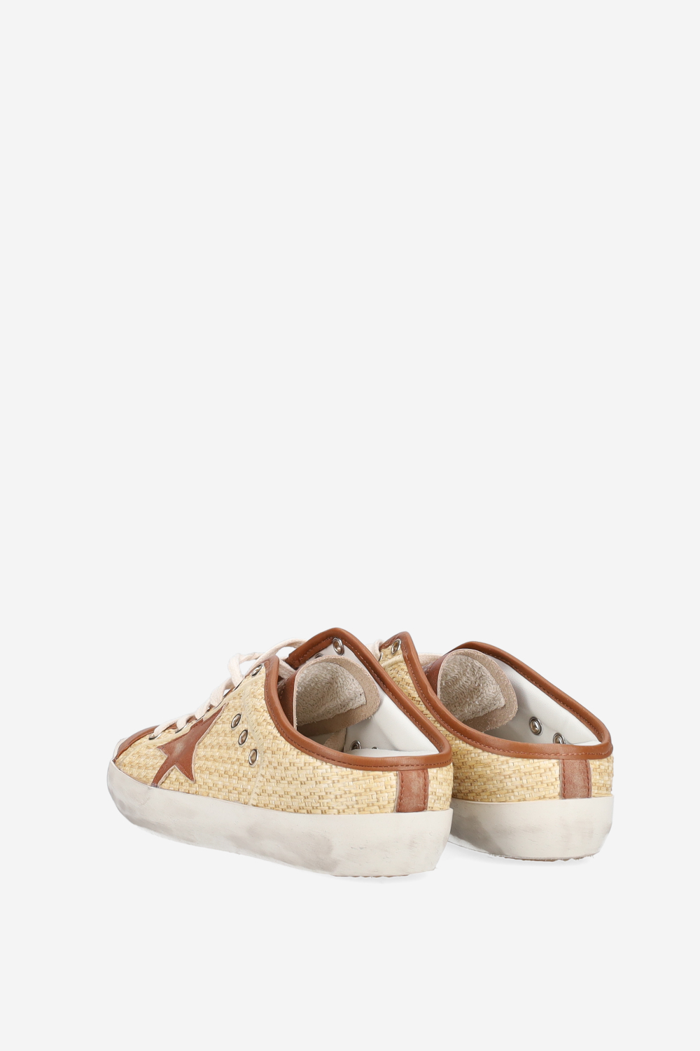 Super star sarbot raffia mule sneakers