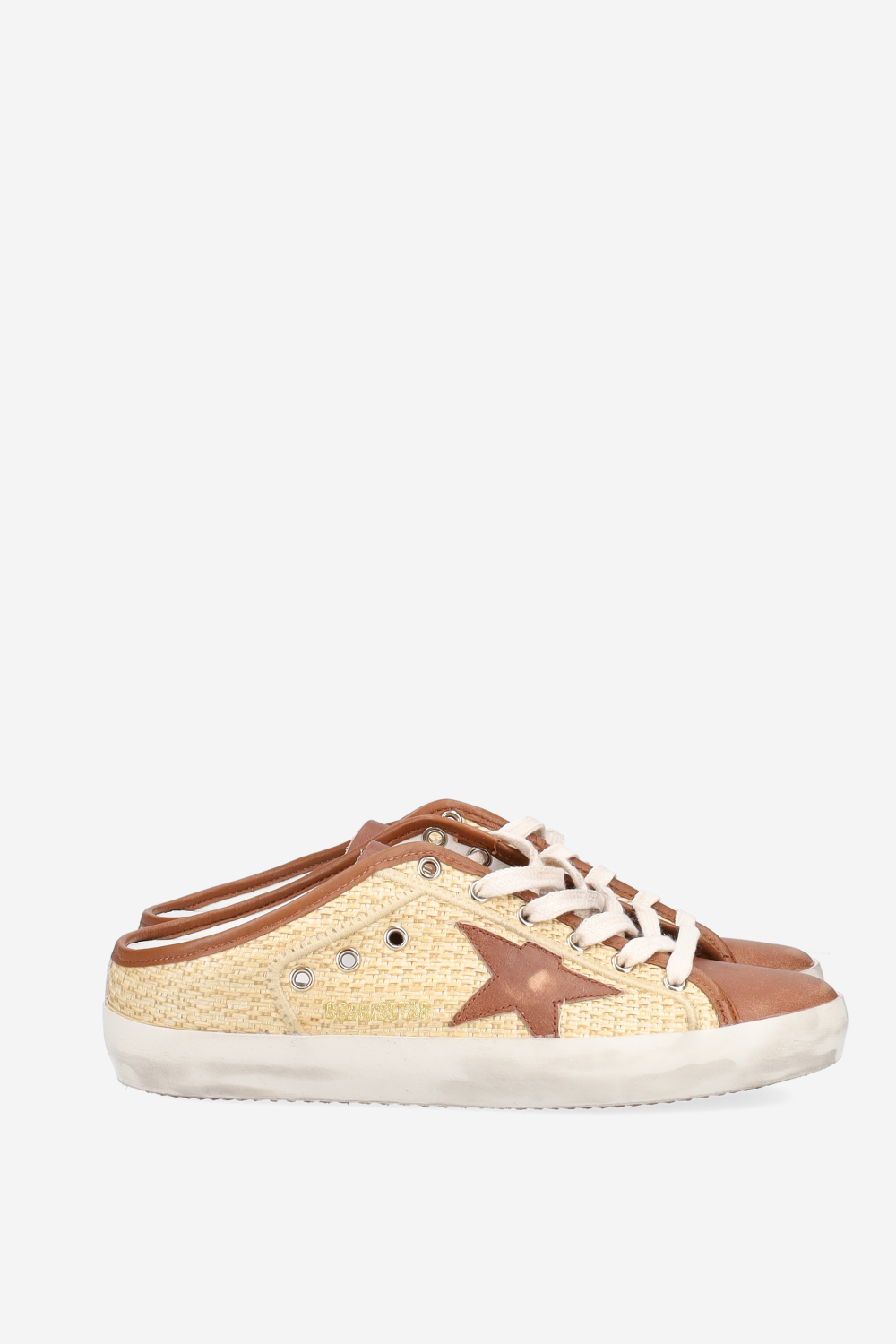 Super star sarbot raffia mule sneakers