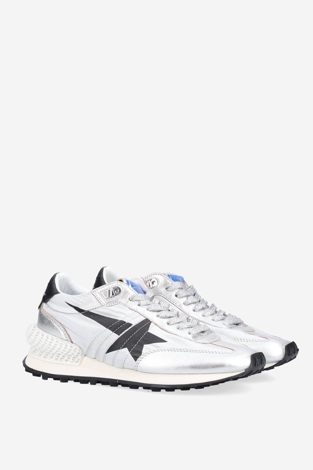 Running marathon leather/nylon sneakers