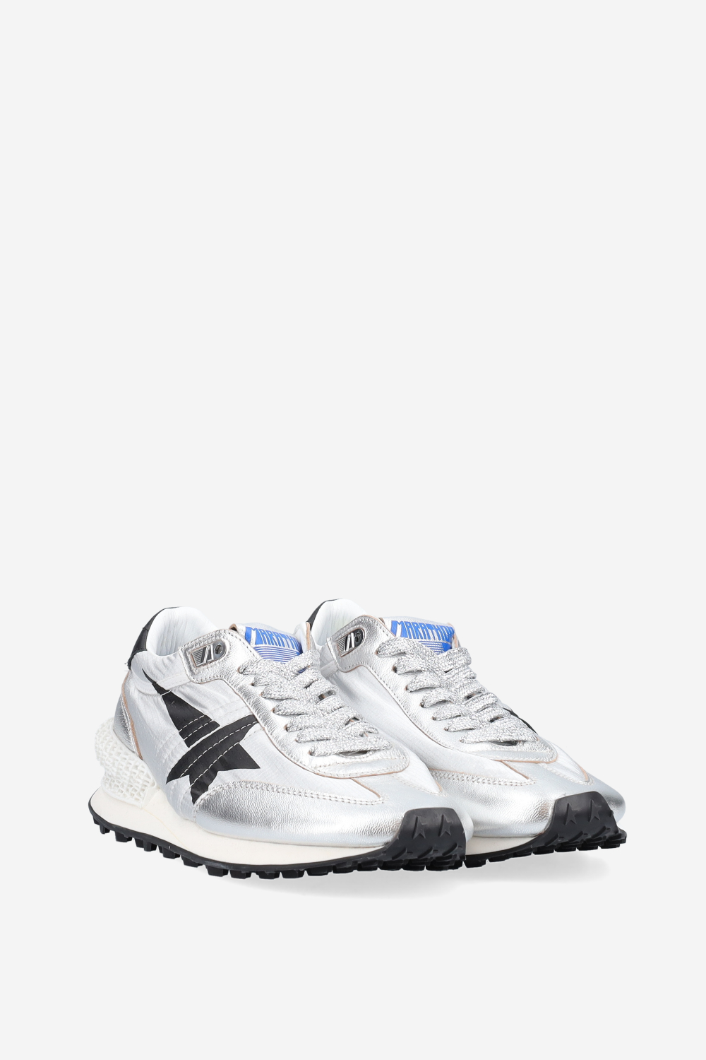 Running marathon leather/nylon sneakers