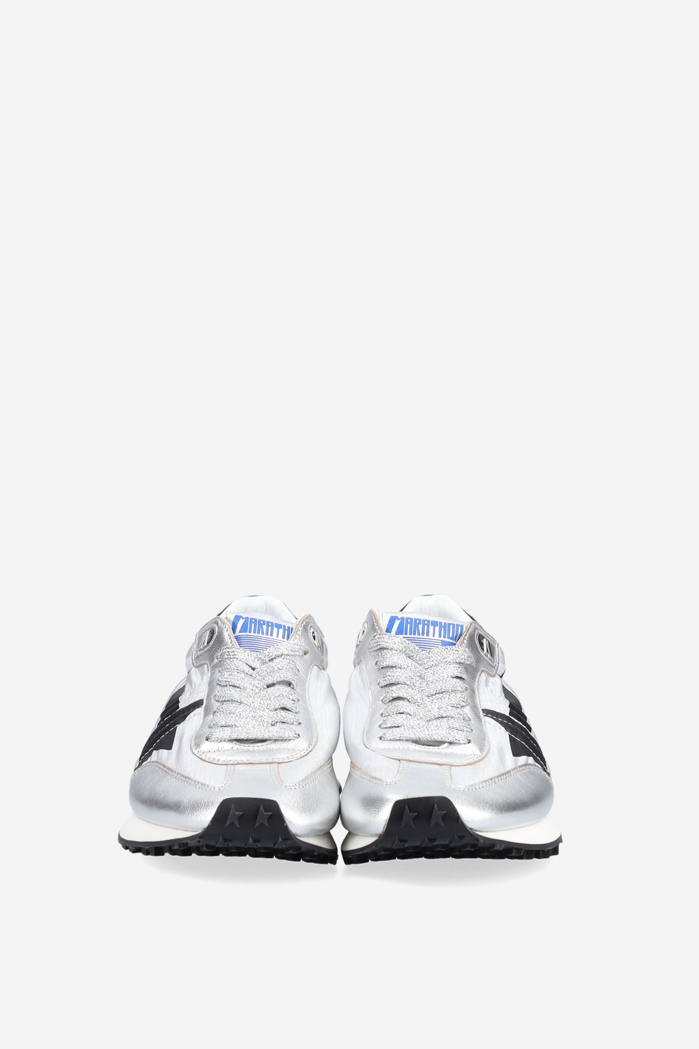 Running marathon leather/nylon sneakers