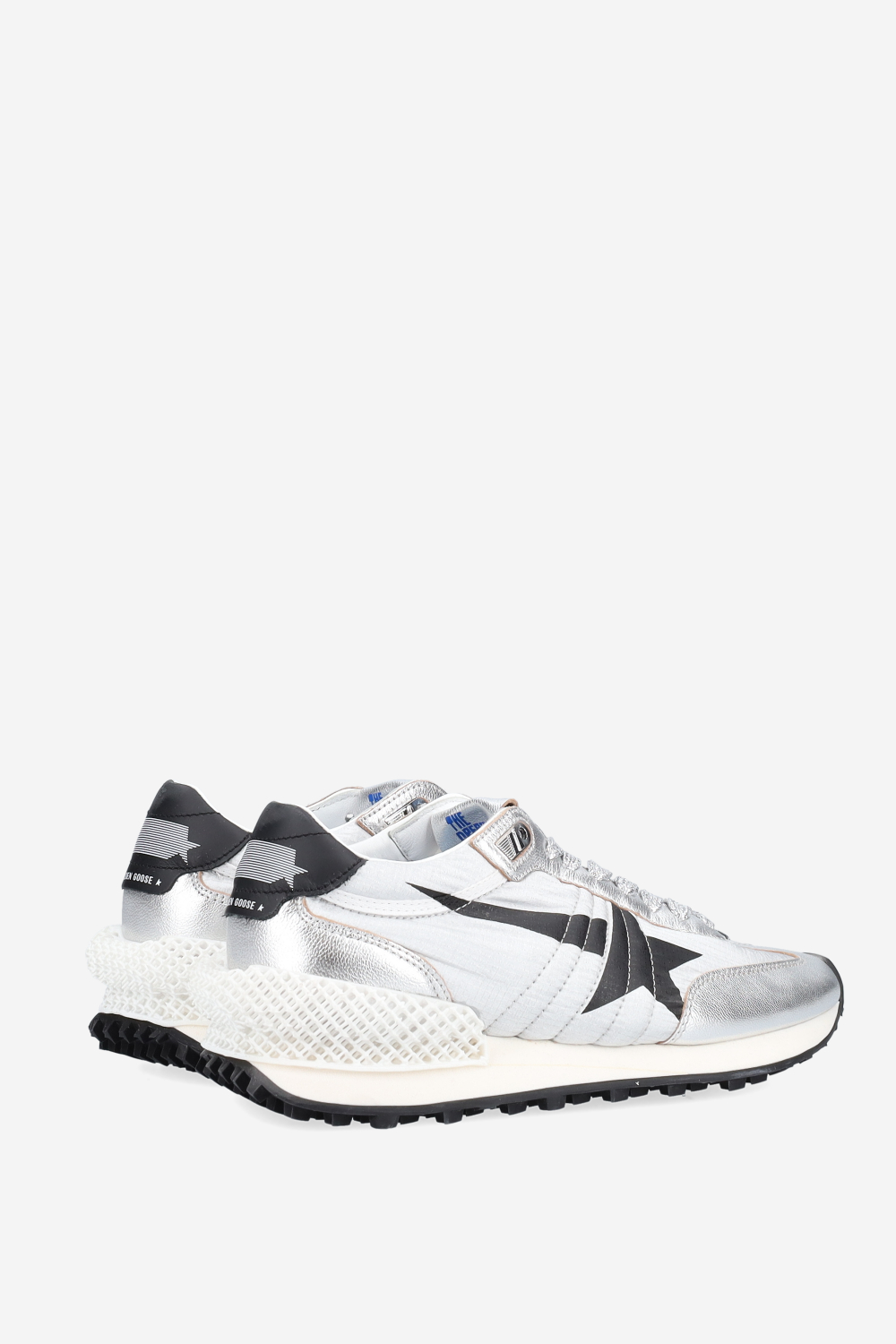 Running marathon leather/nylon sneakers