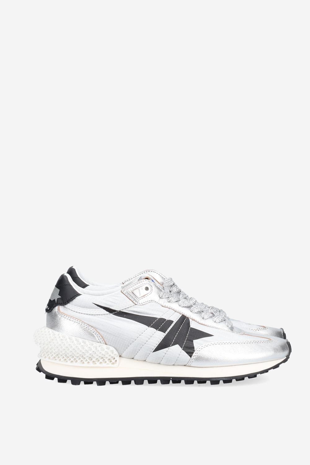 Running marathon leather/nylon sneakers