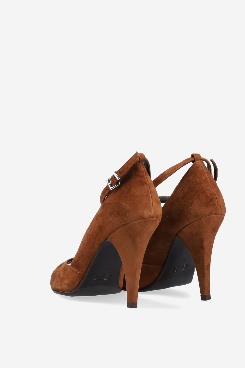 Open toe suede pumps