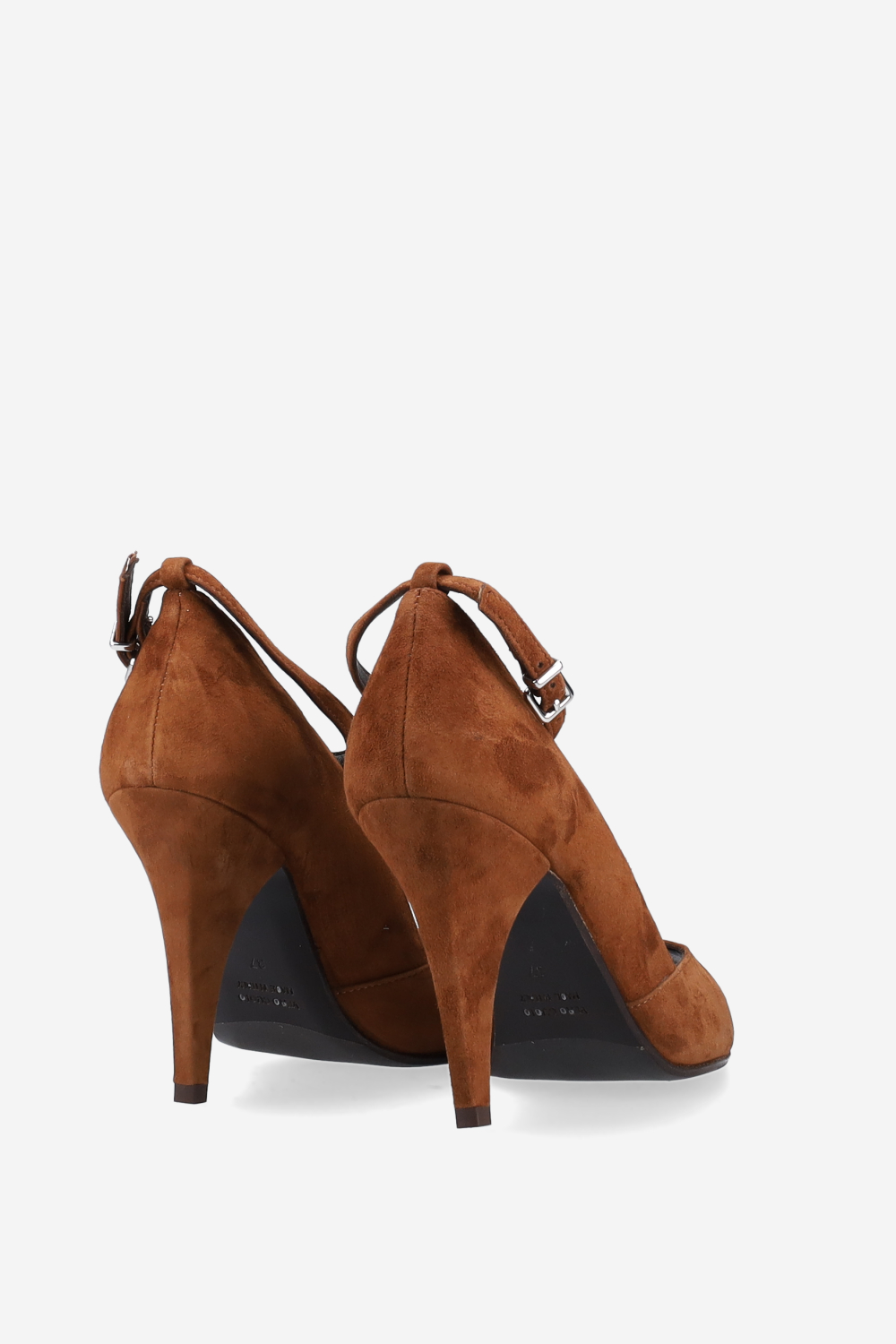 Open toe suede pumps