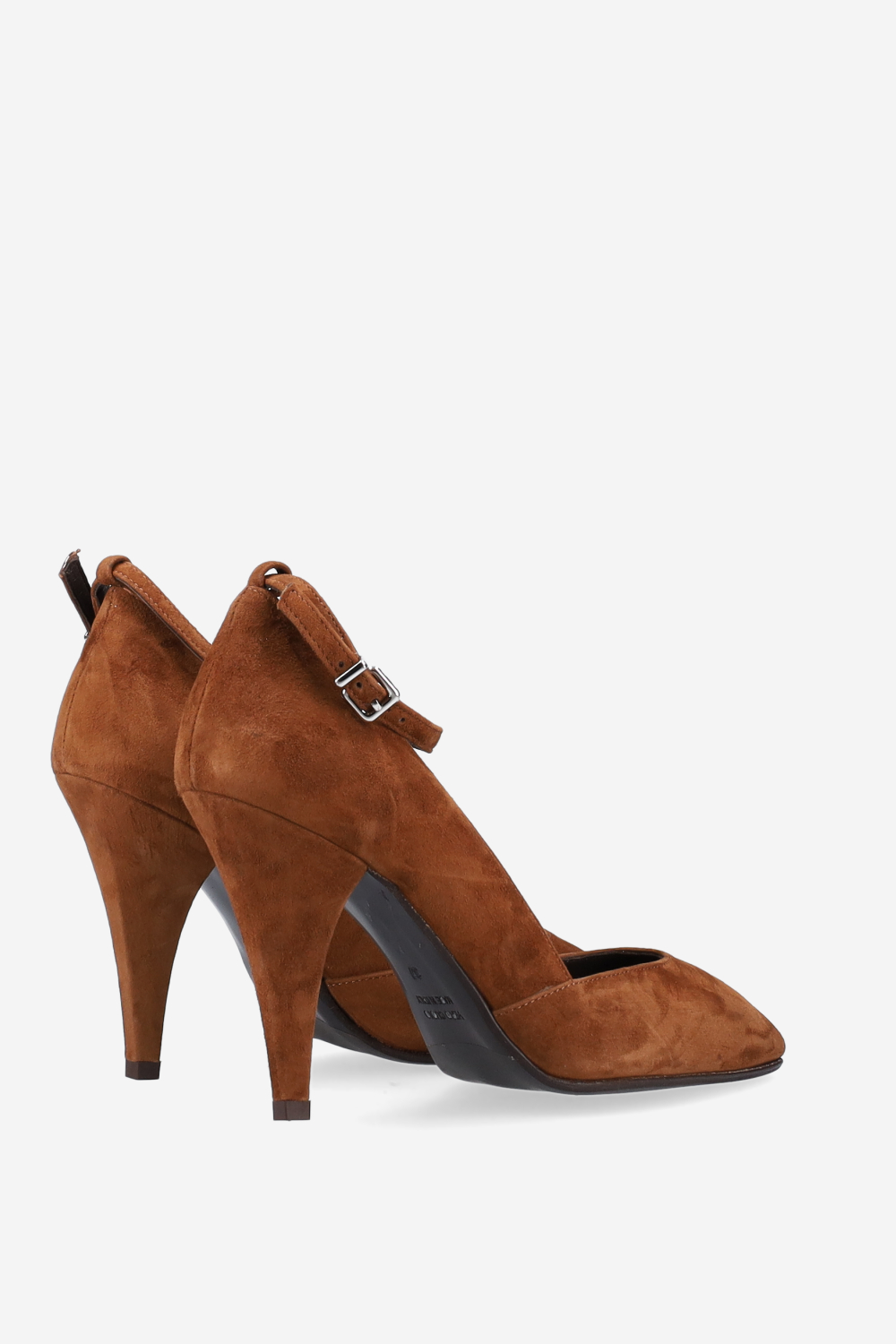 Open toe suede pumps