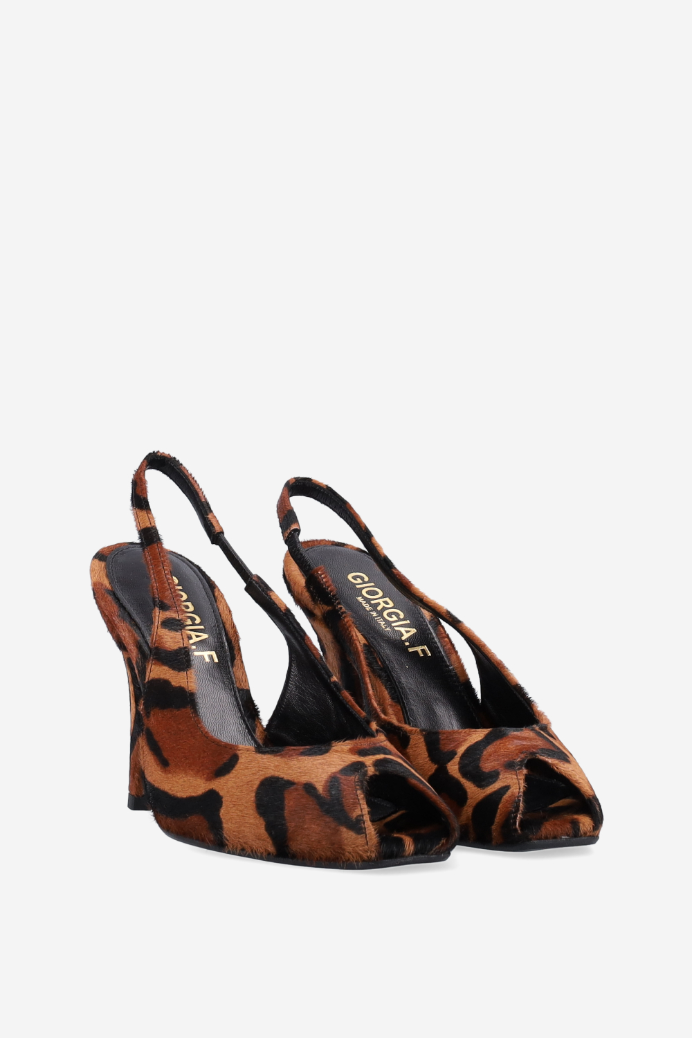 Open toe pony hair sandals