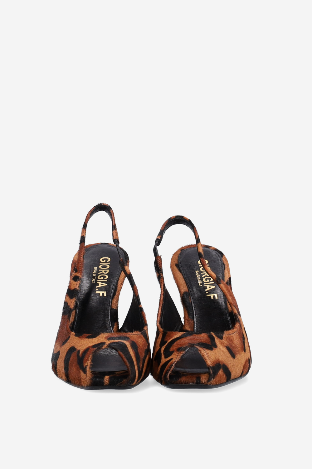 Open toe pony hair sandals
