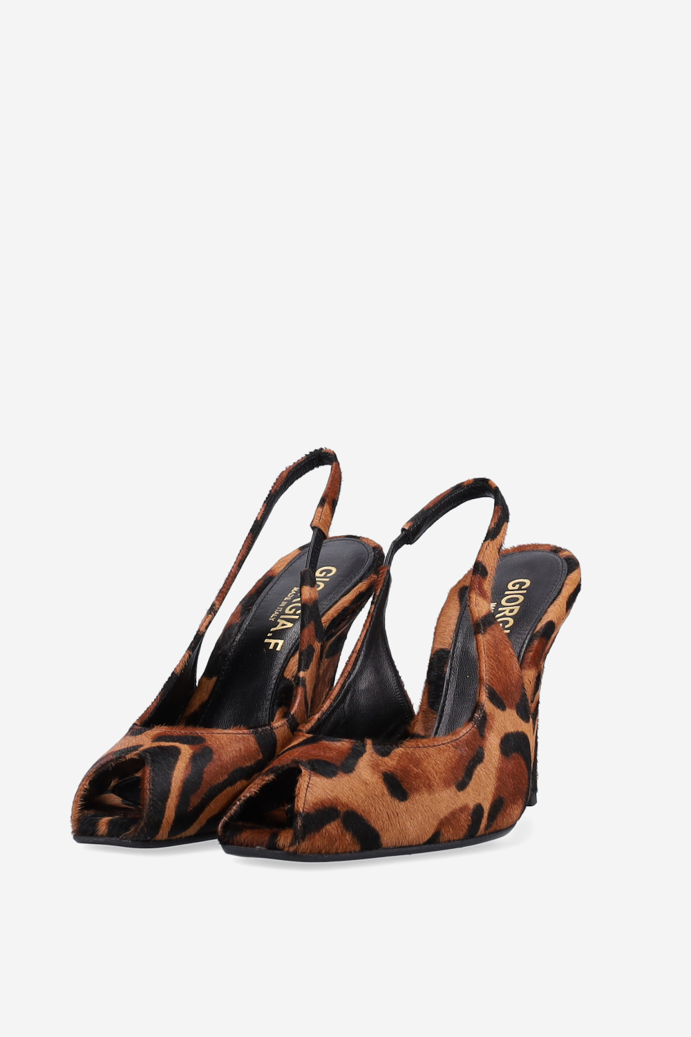 Open toe pony hair sandals