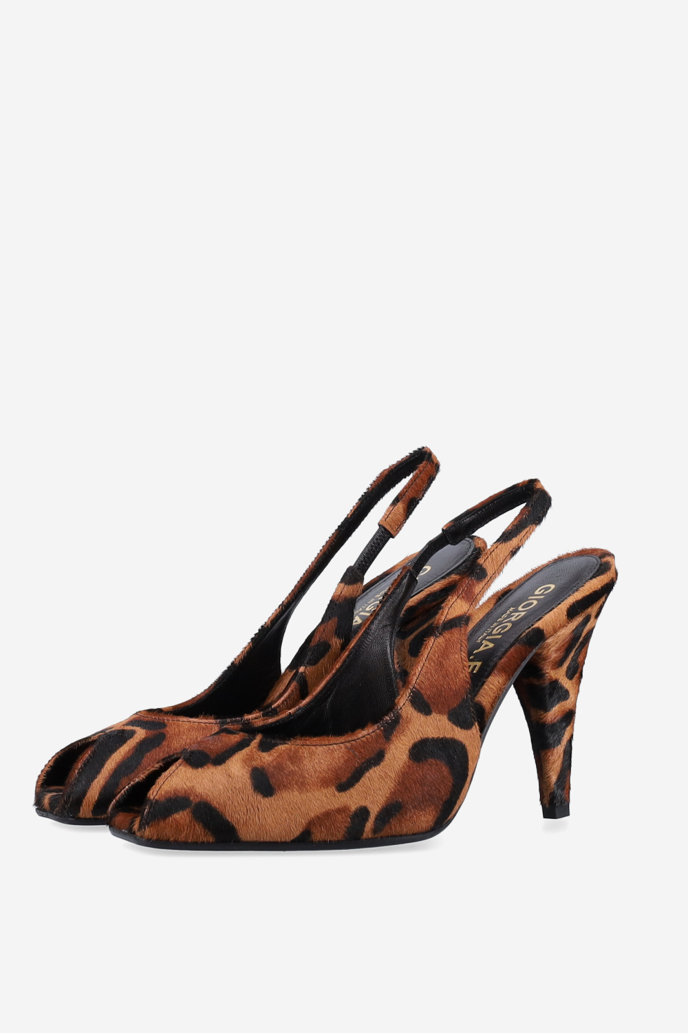Open toe pony hair sandals