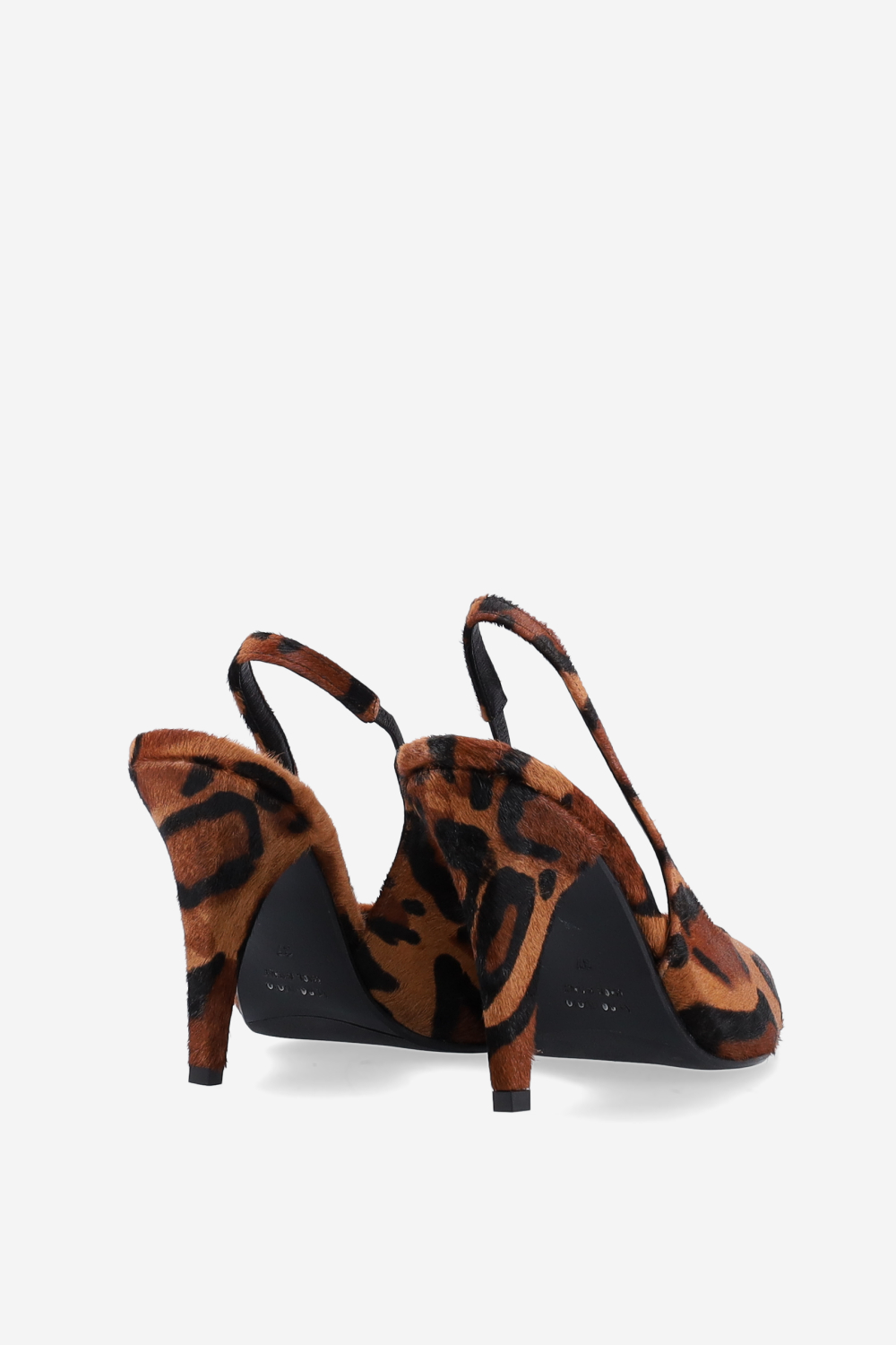 Open toe pony hair sandals