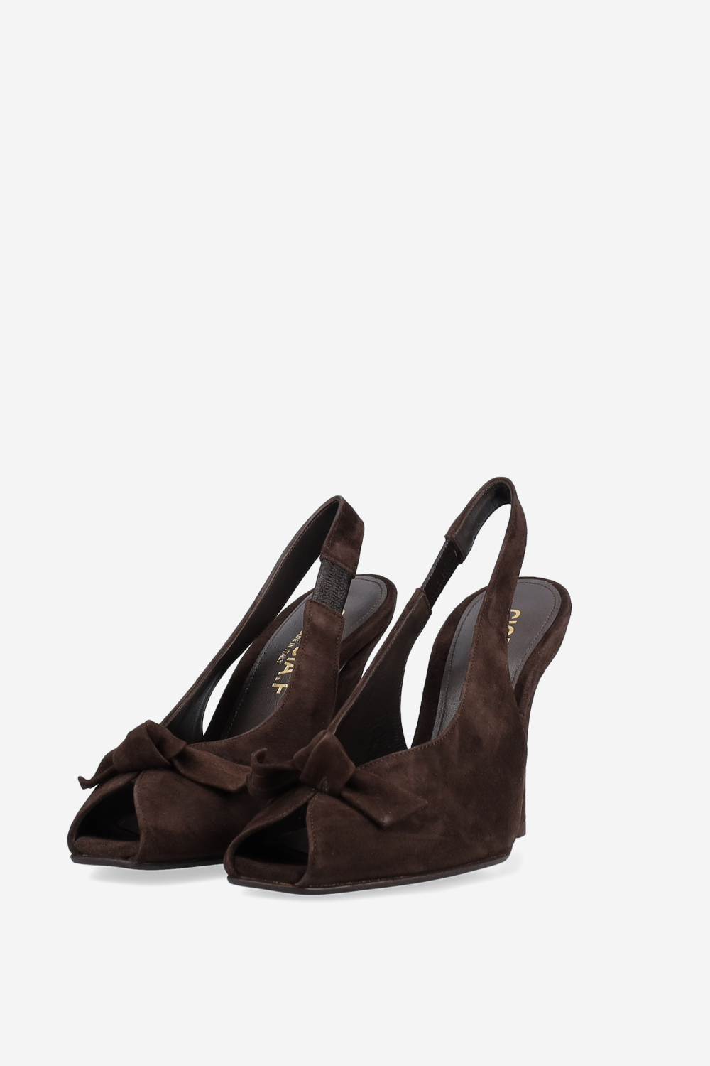 Open toe suede sandals
