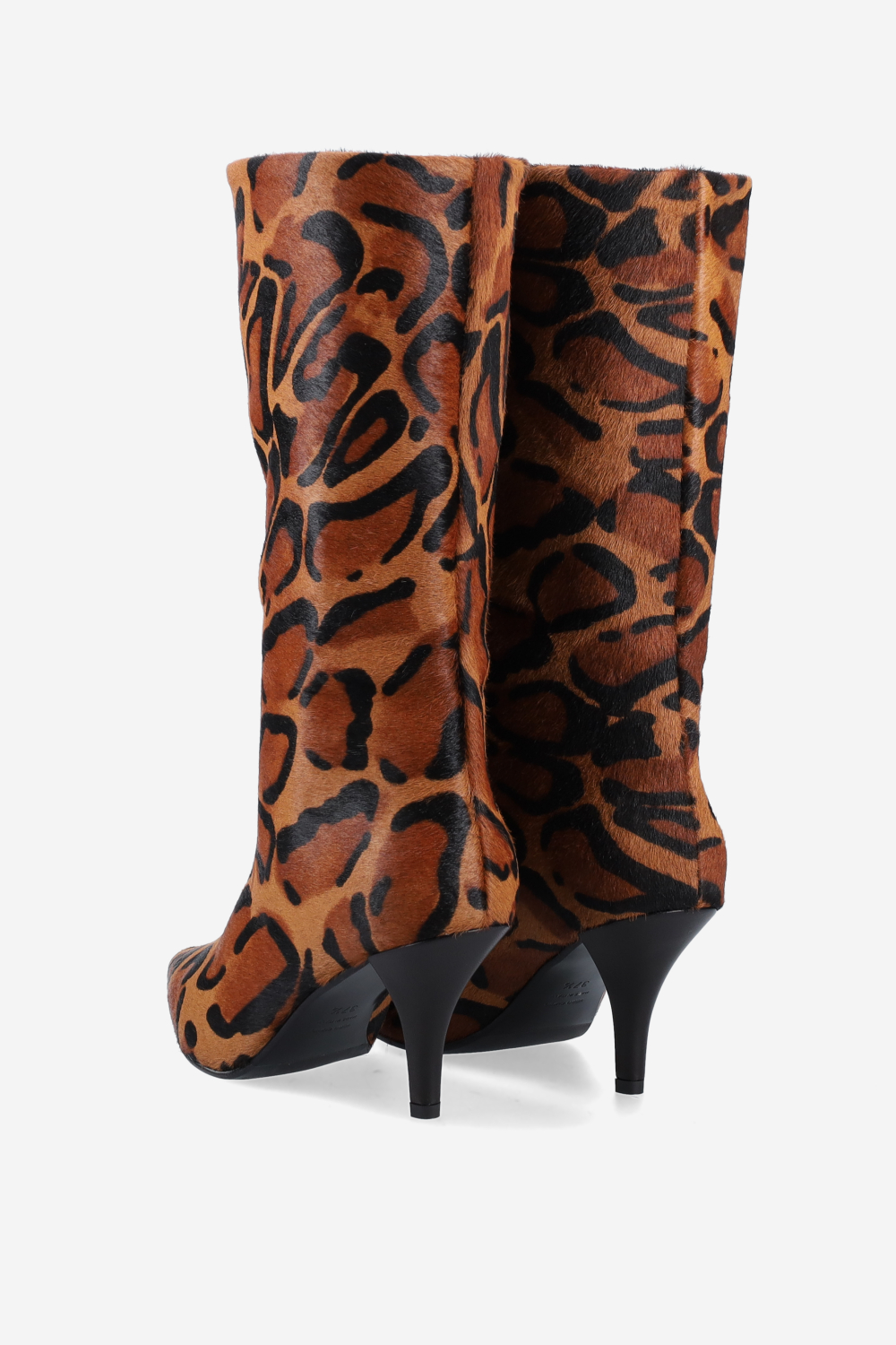 Animal printed pony-hair boots