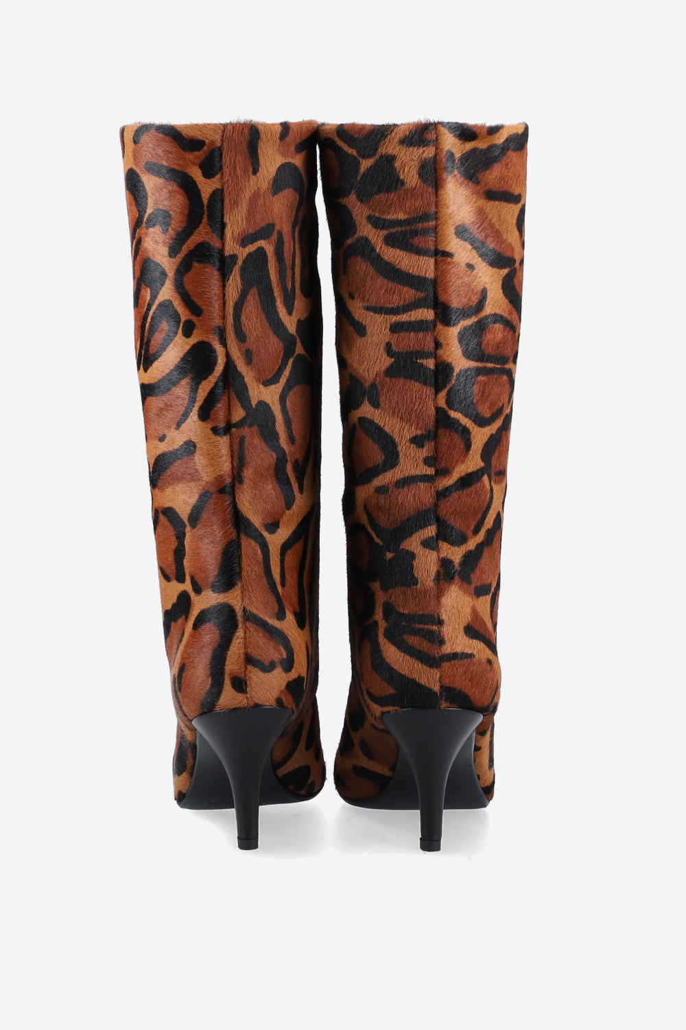 Animal printed pony-hair boots