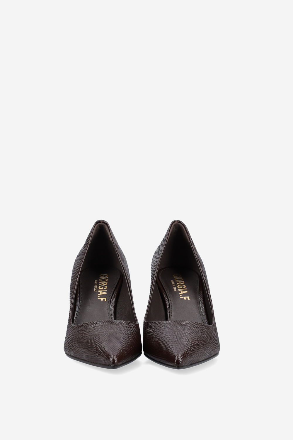 Croco leather pumps