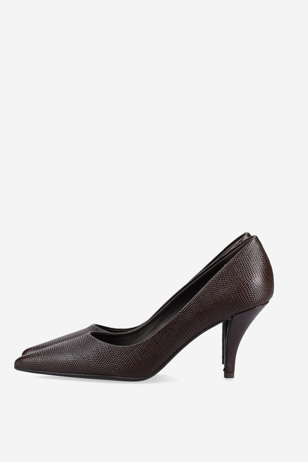 Croco leather pumps