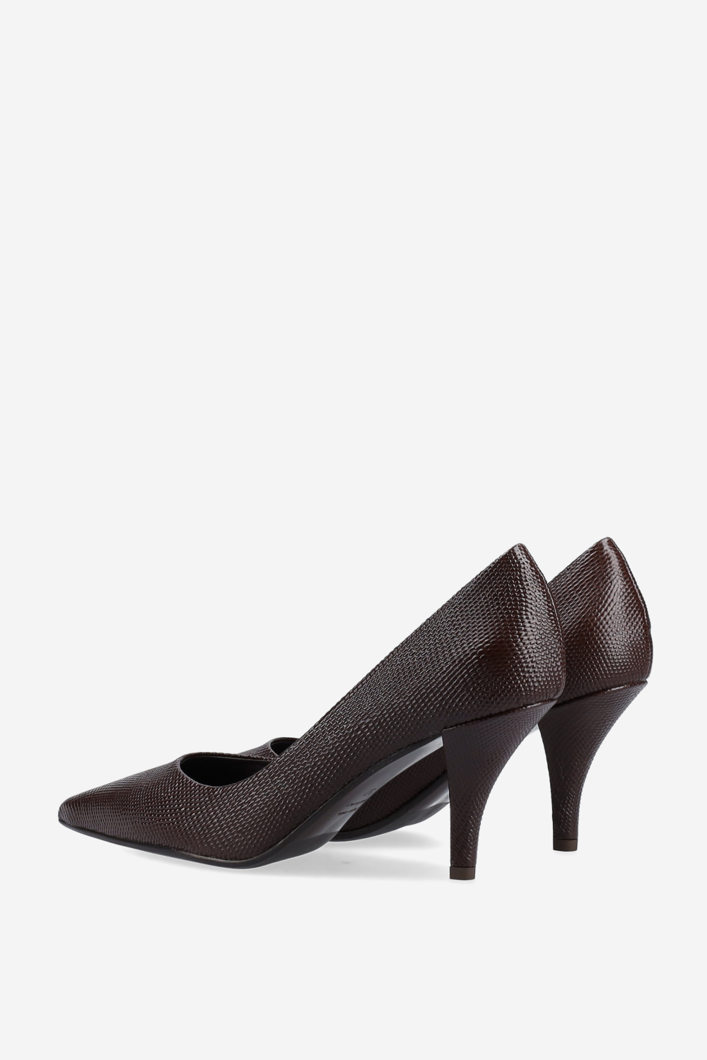 Croco leather pumps