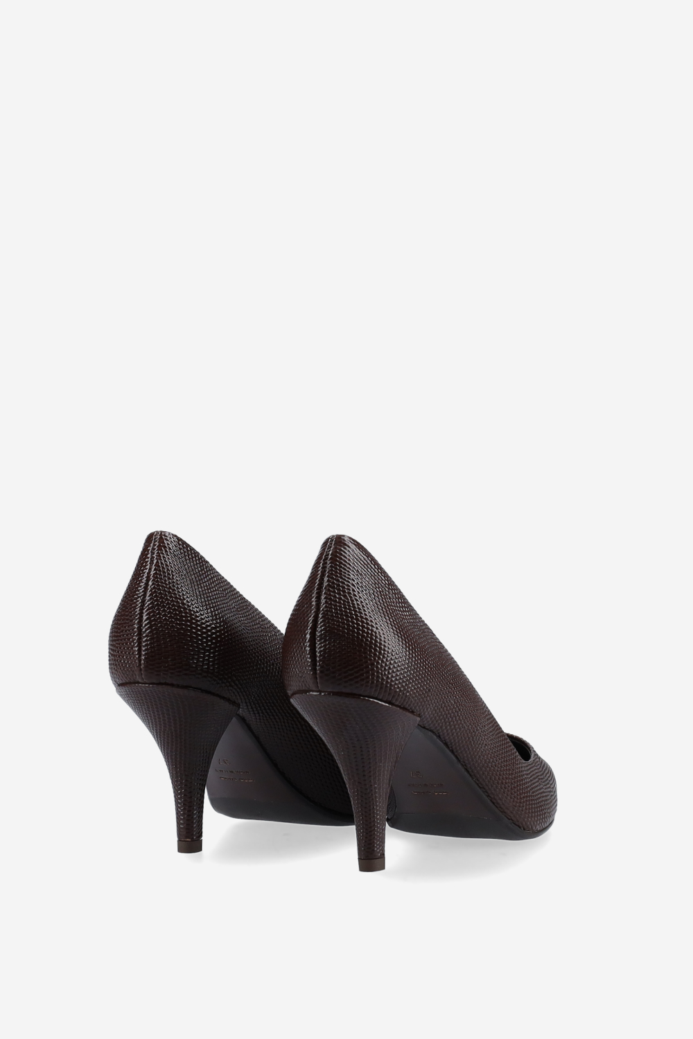 Croco leather pumps
