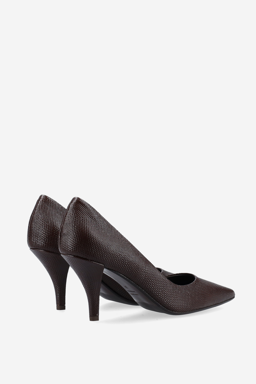Croco leather pumps