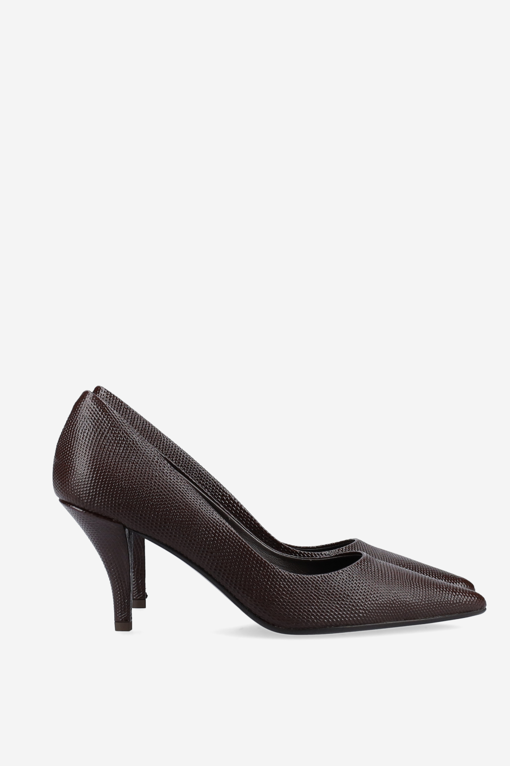 Croco leather pumps
