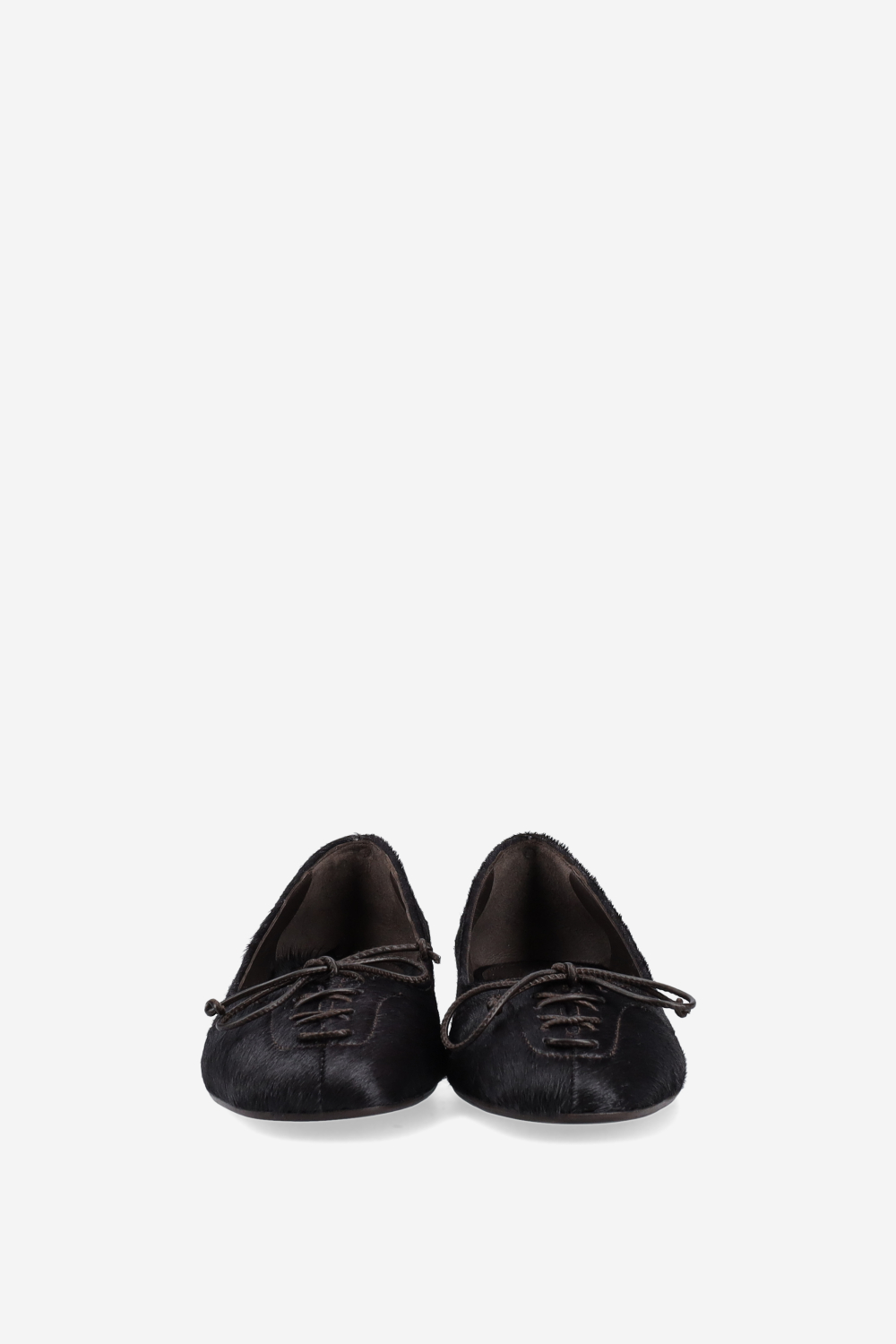 Pony-hair bow ballerinas