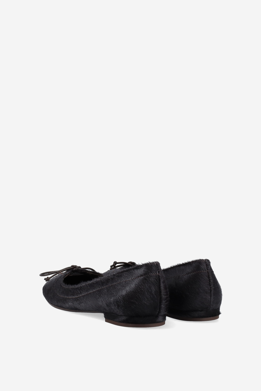 Pony-hair bow ballerinas