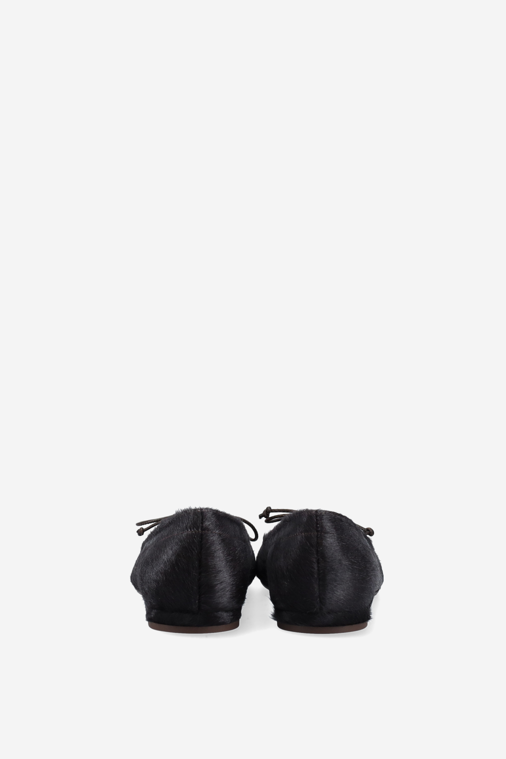 Pony-hair bow ballerinas