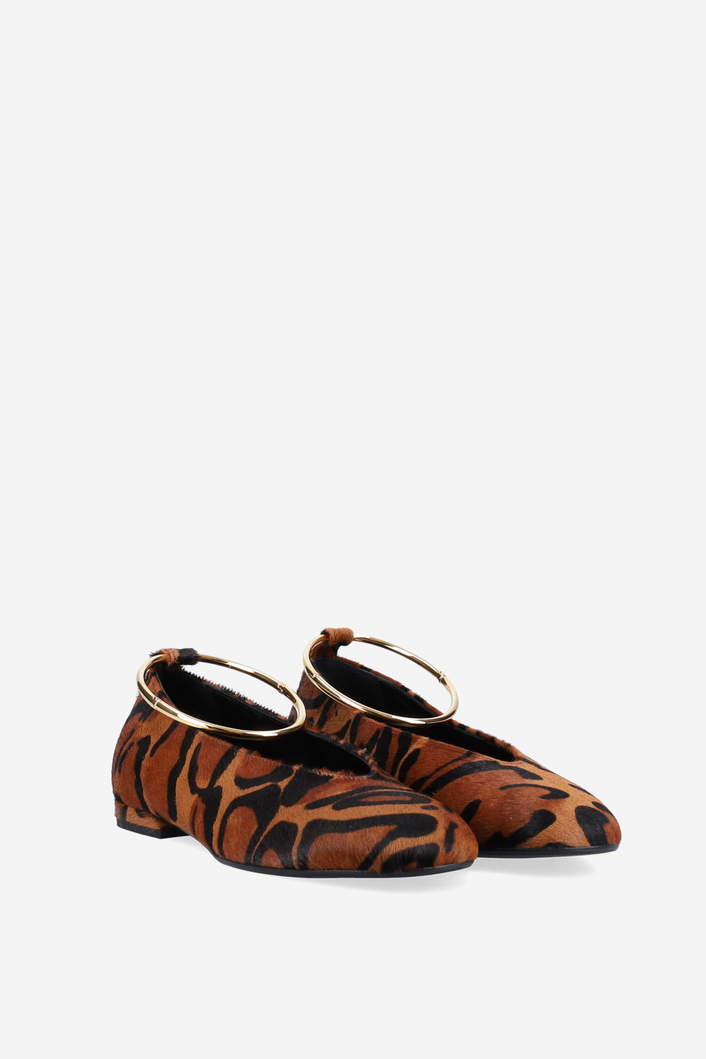 Pony hair ballerinas