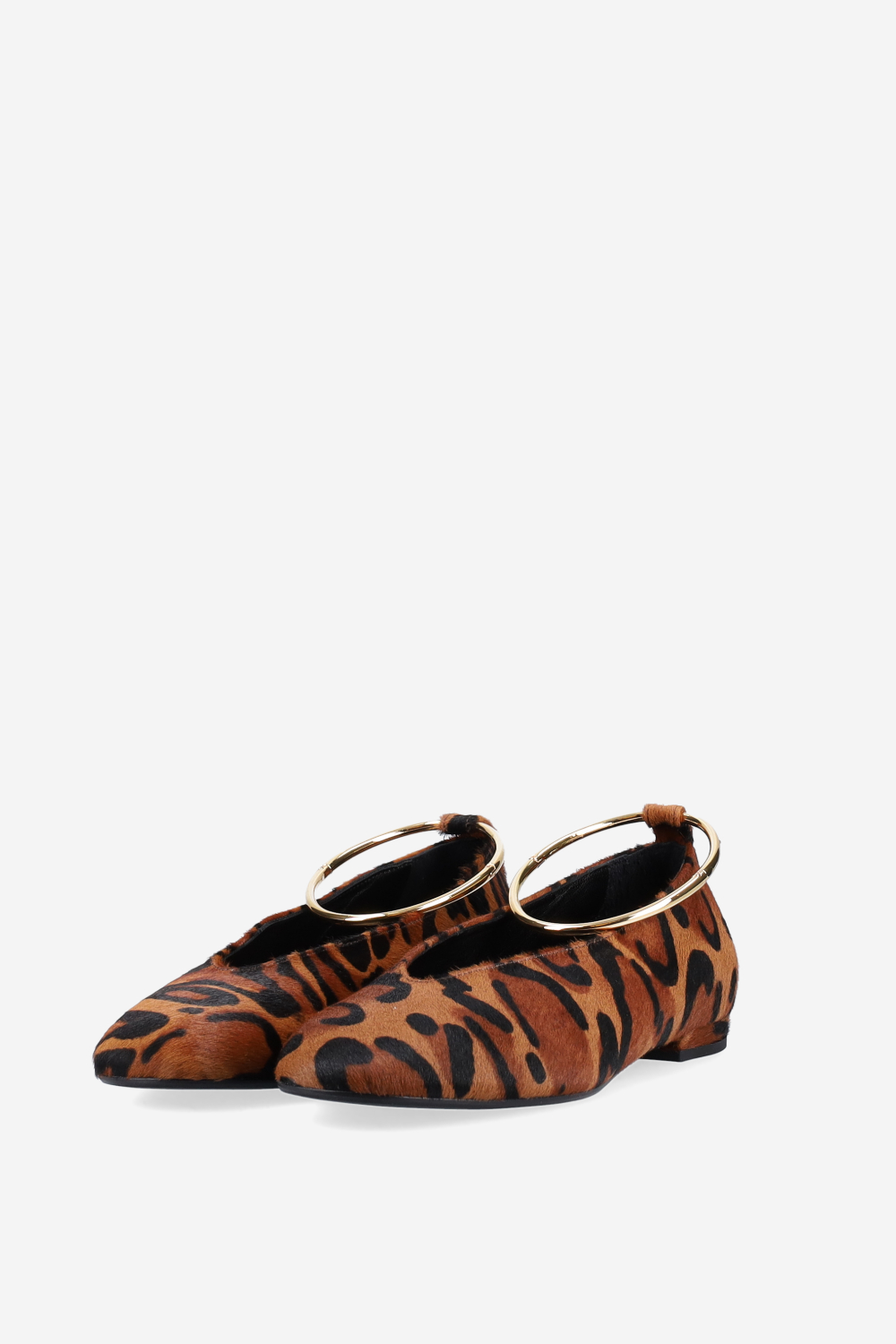 Pony hair ballerinas