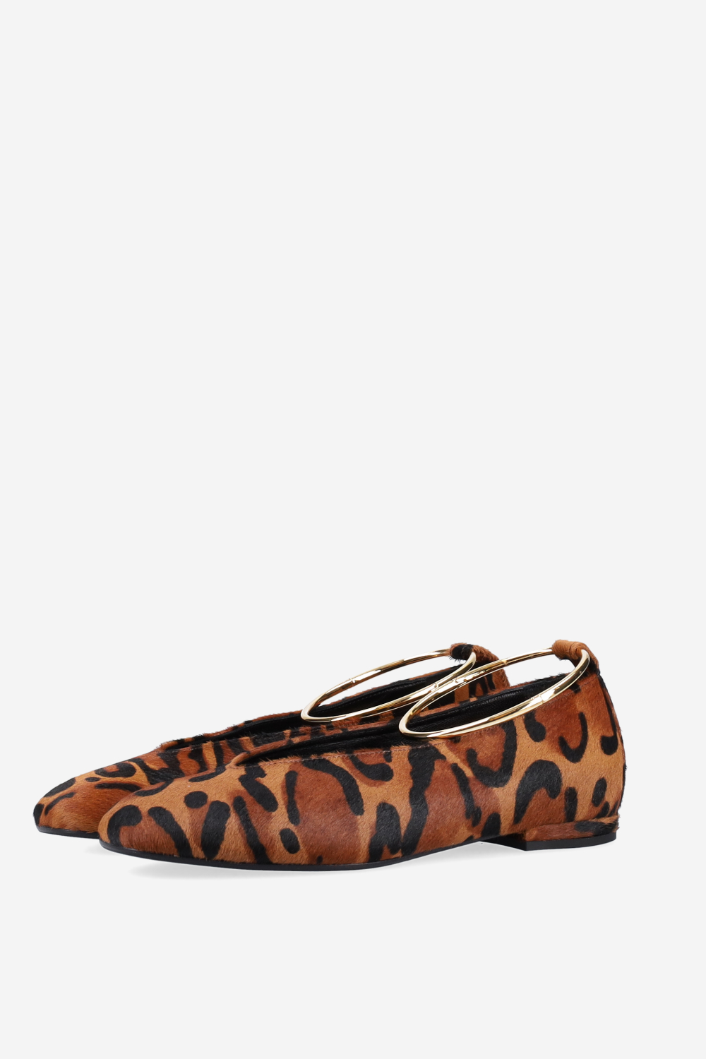 Pony hair ballerinas