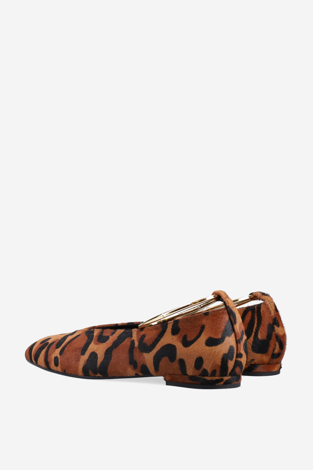 Pony hair ballerinas