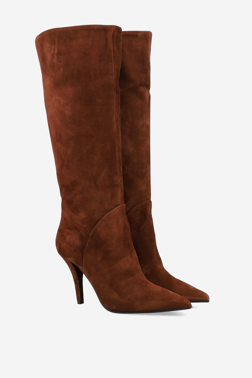Knee-high suede boots