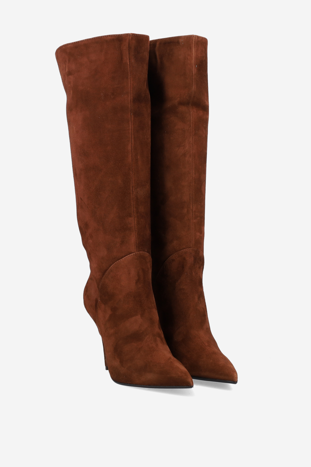Knee-high suede boots