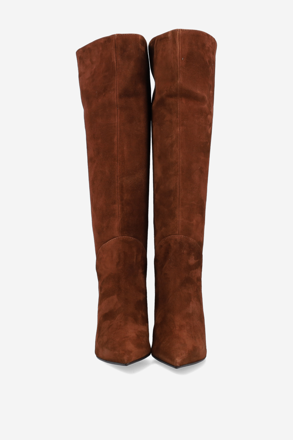 Knee-high suede boots
