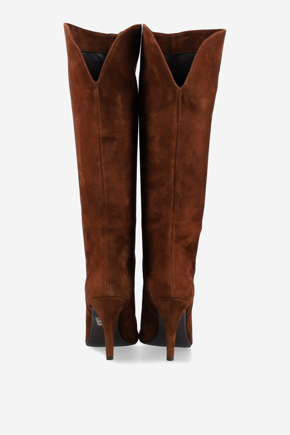 Knee-high suede boots