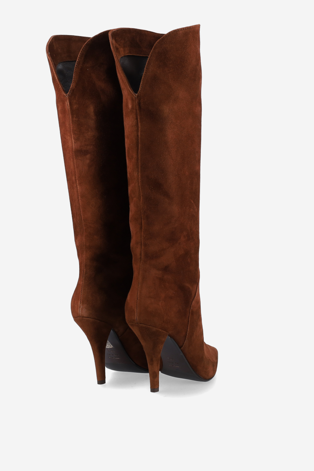 Knee-high suede boots