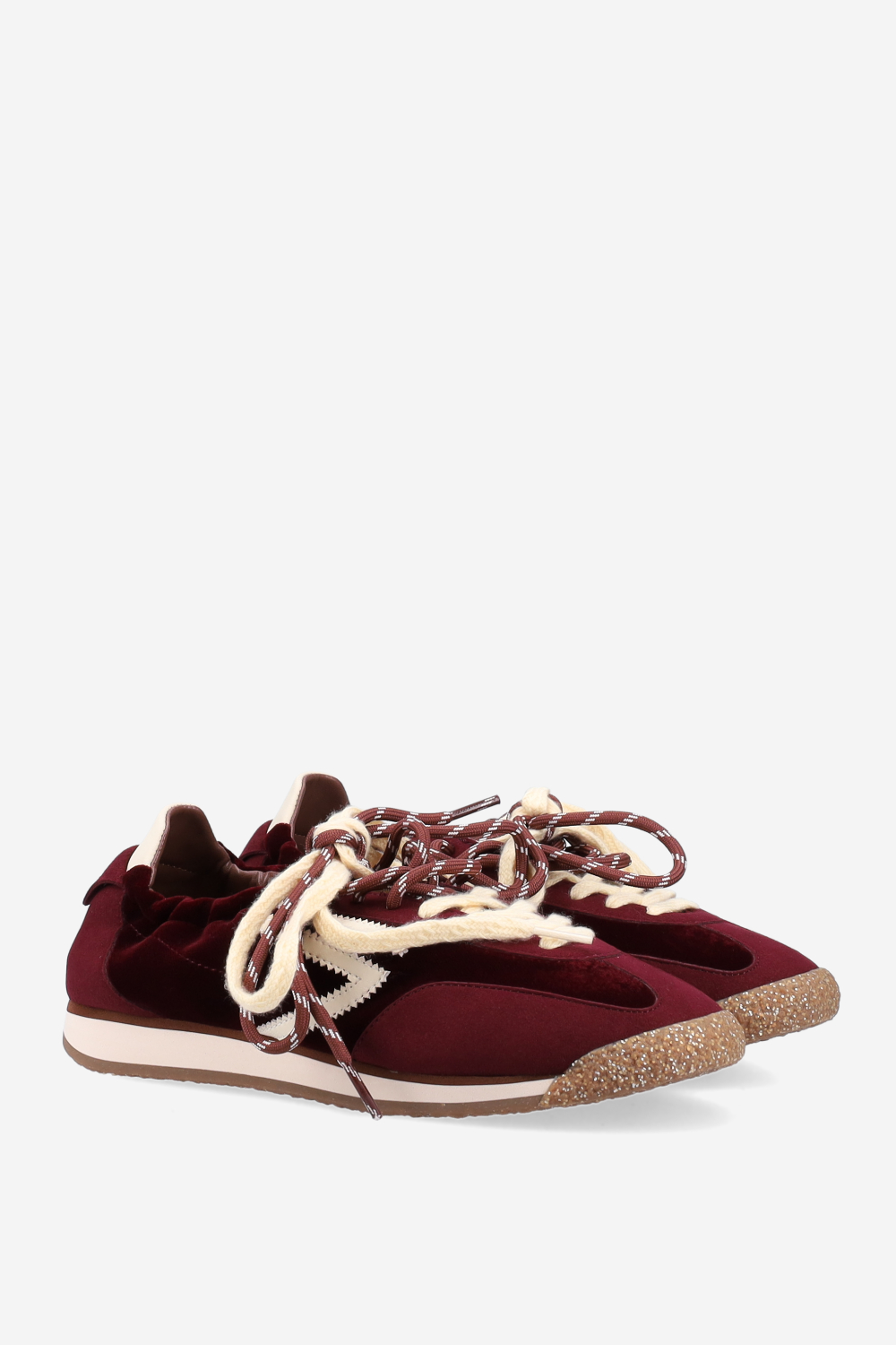 6.02 Panther suede/velvet sneakers