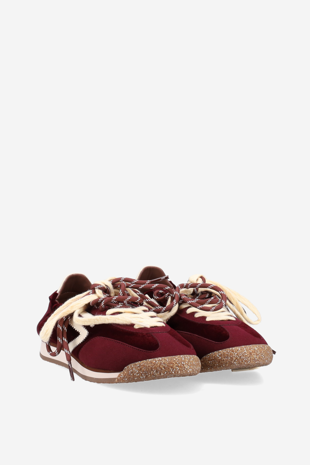 6.02 Panther suede/velvet sneakers