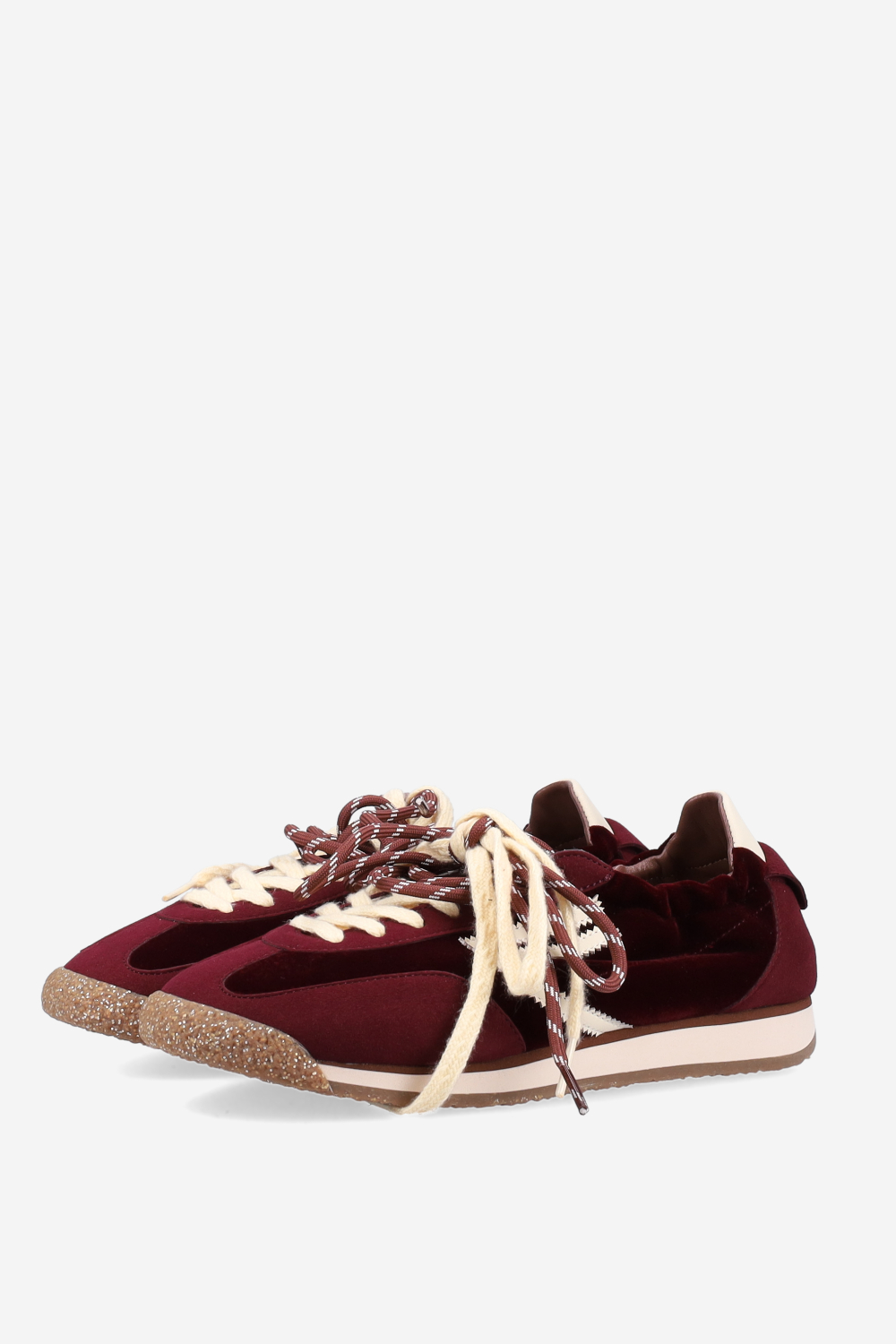 6.02 Panther suede/velvet sneakers