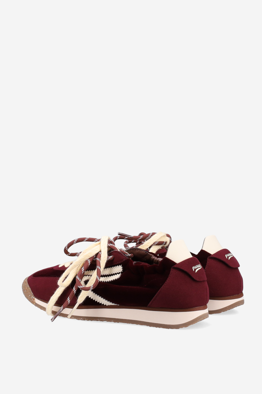 6.02 Panther suede/velvet sneakers