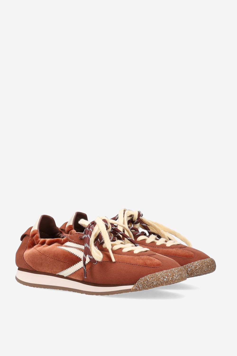 6.02 Panther suede/velvet sneakers