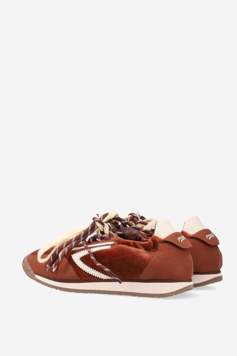 6.02 Panther suede/velvet sneakers