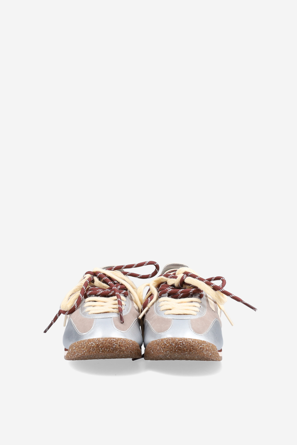 6.02 Panther leather/velvet sneakers