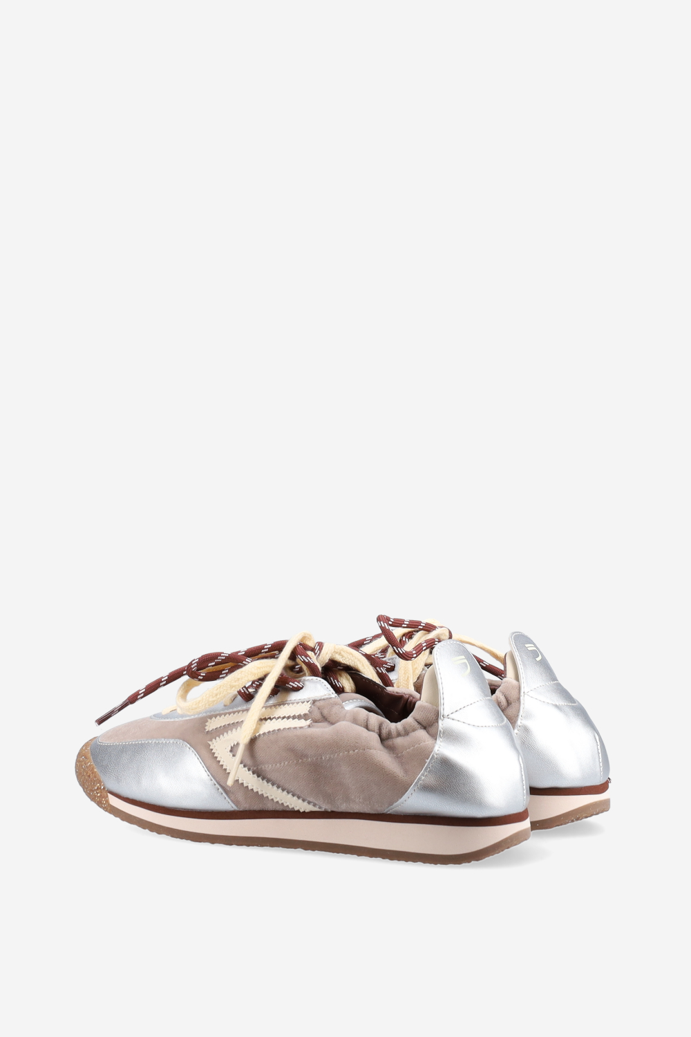 6.02 Panther leather/velvet sneakers