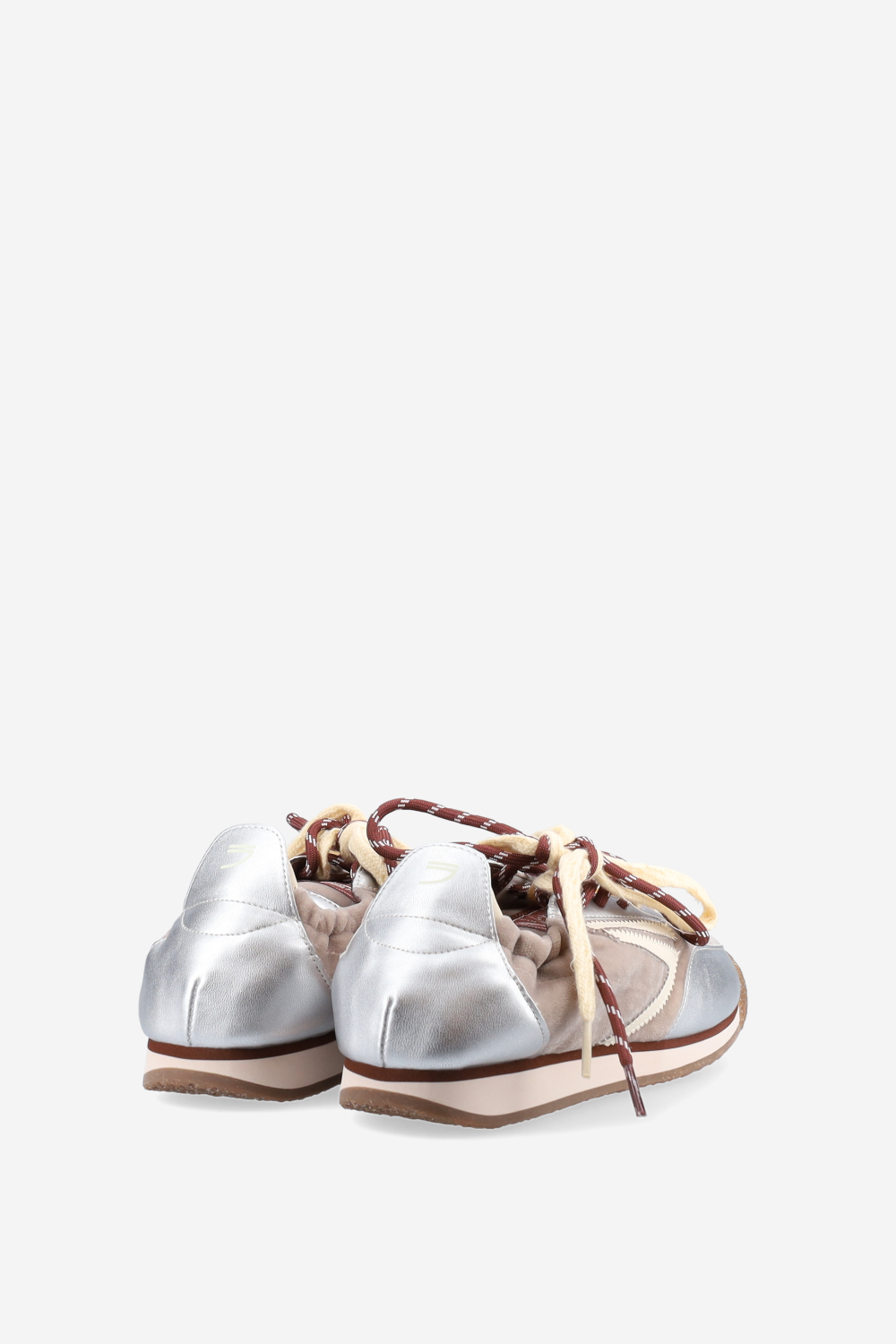 6.02 Panther leather/velvet sneakers