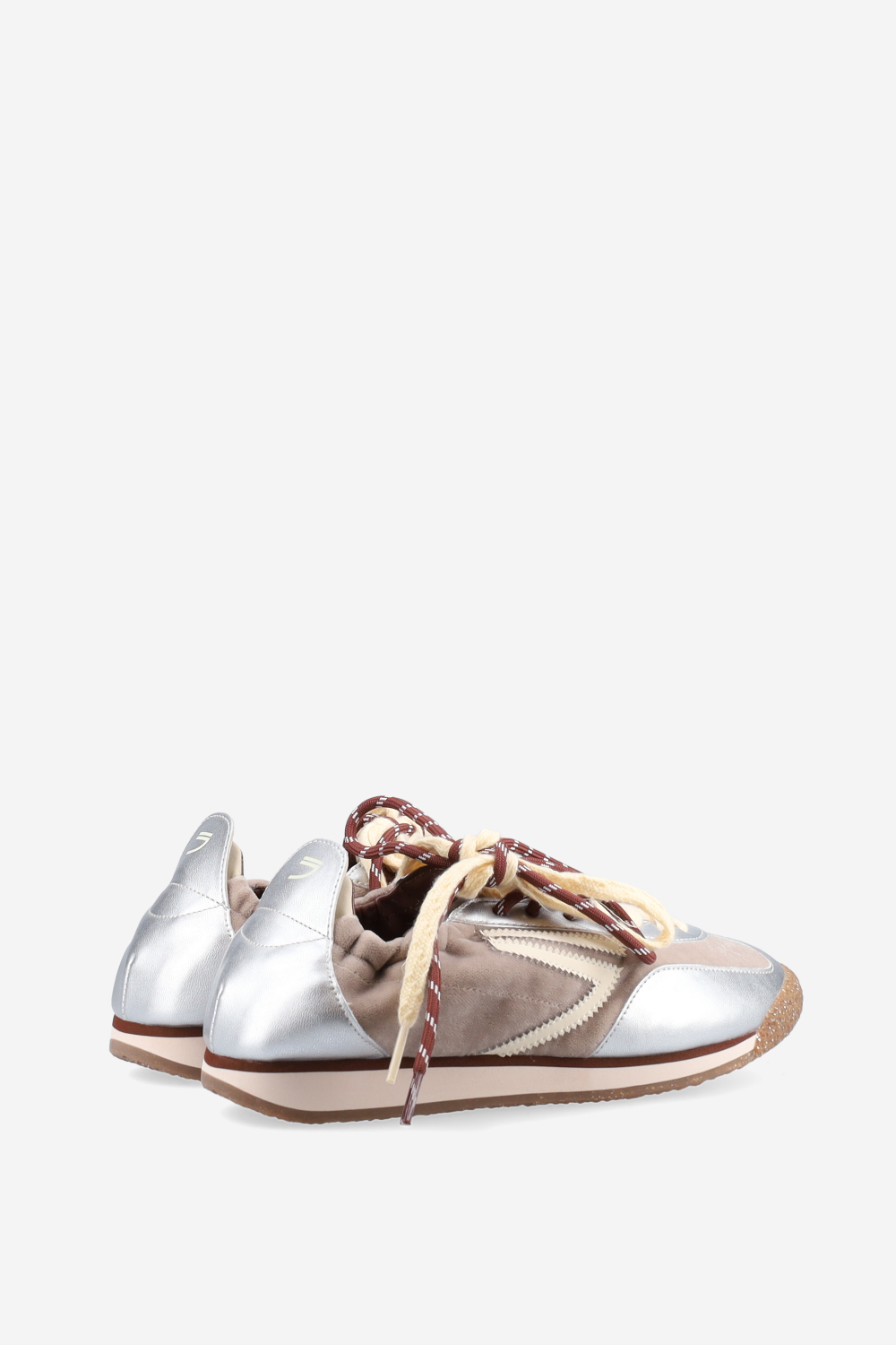 6.02 Panther leather/velvet sneakers