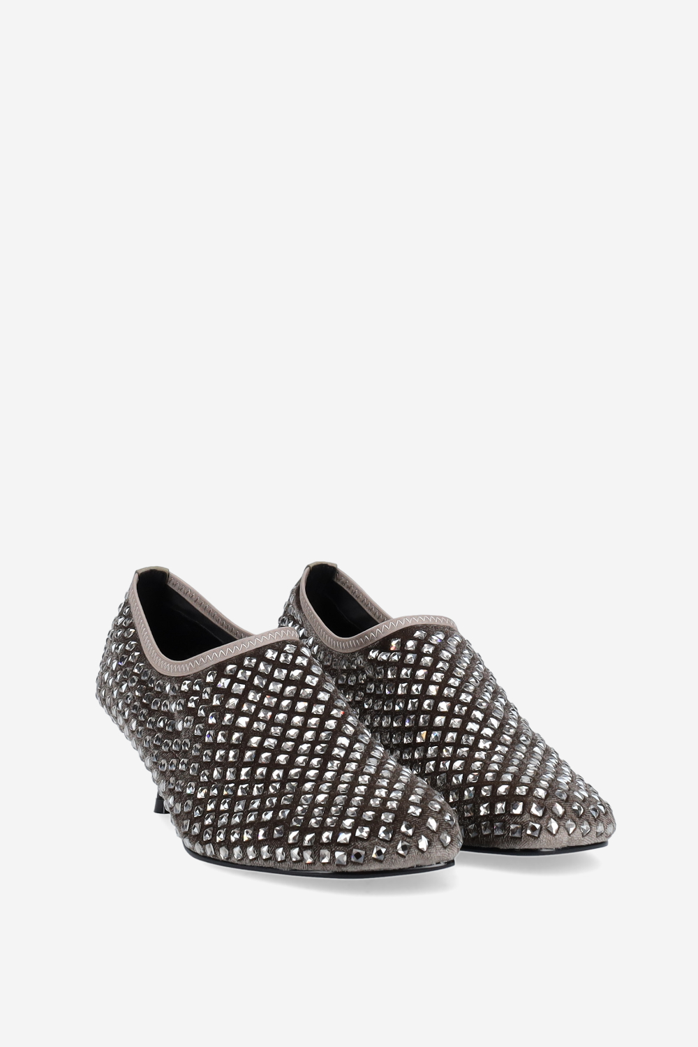 Connie velvet strass pumps