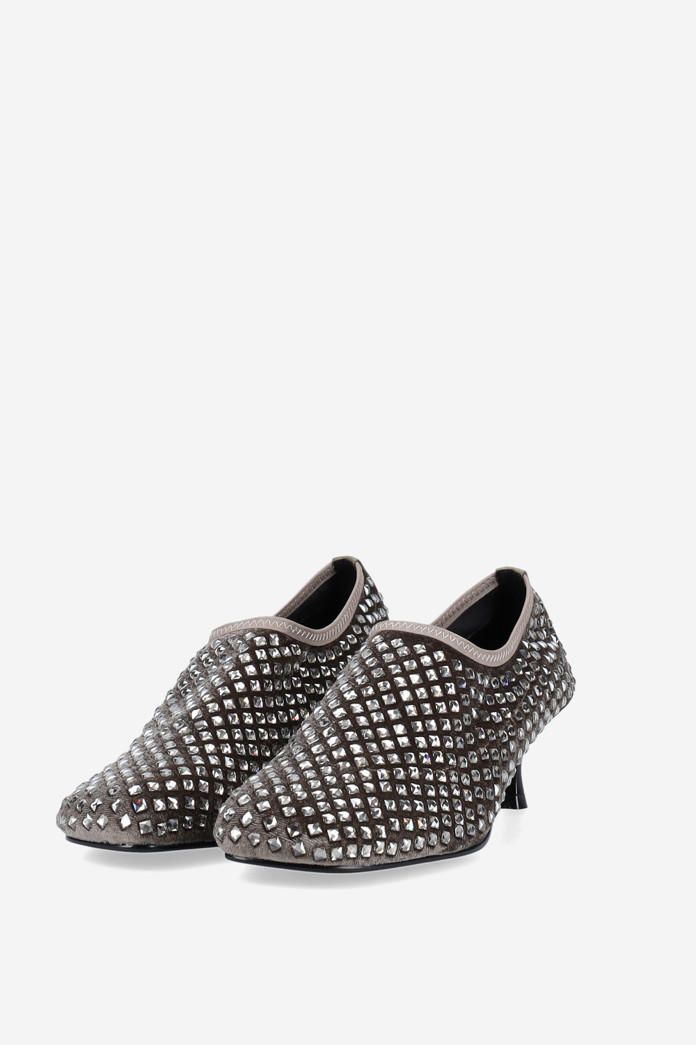 Connie velvet strass pumps
