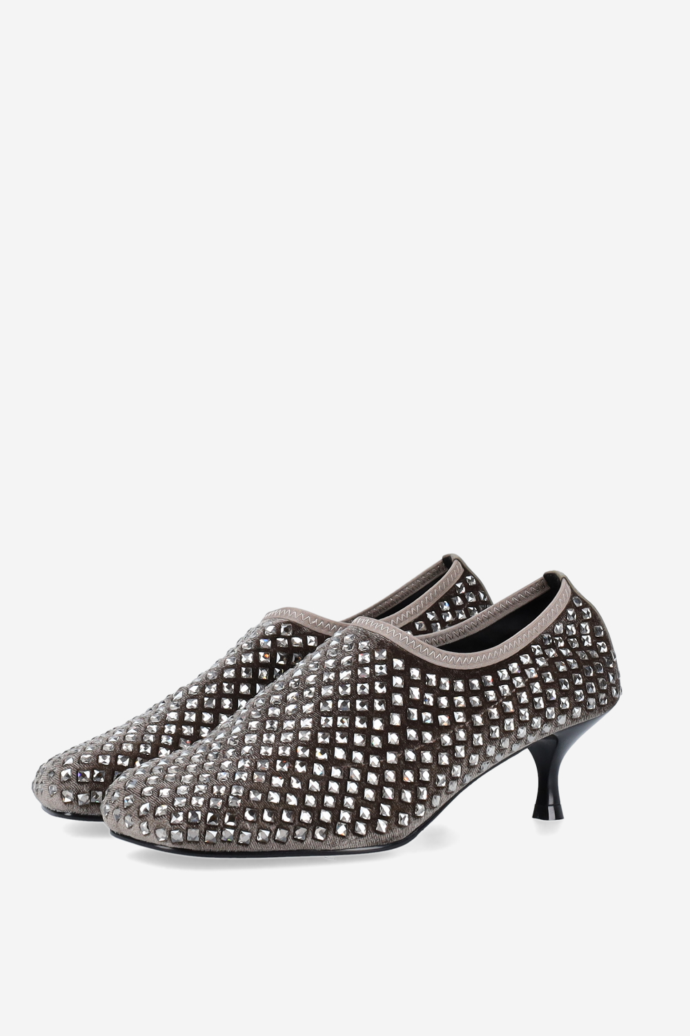 Connie velvet strass pumps